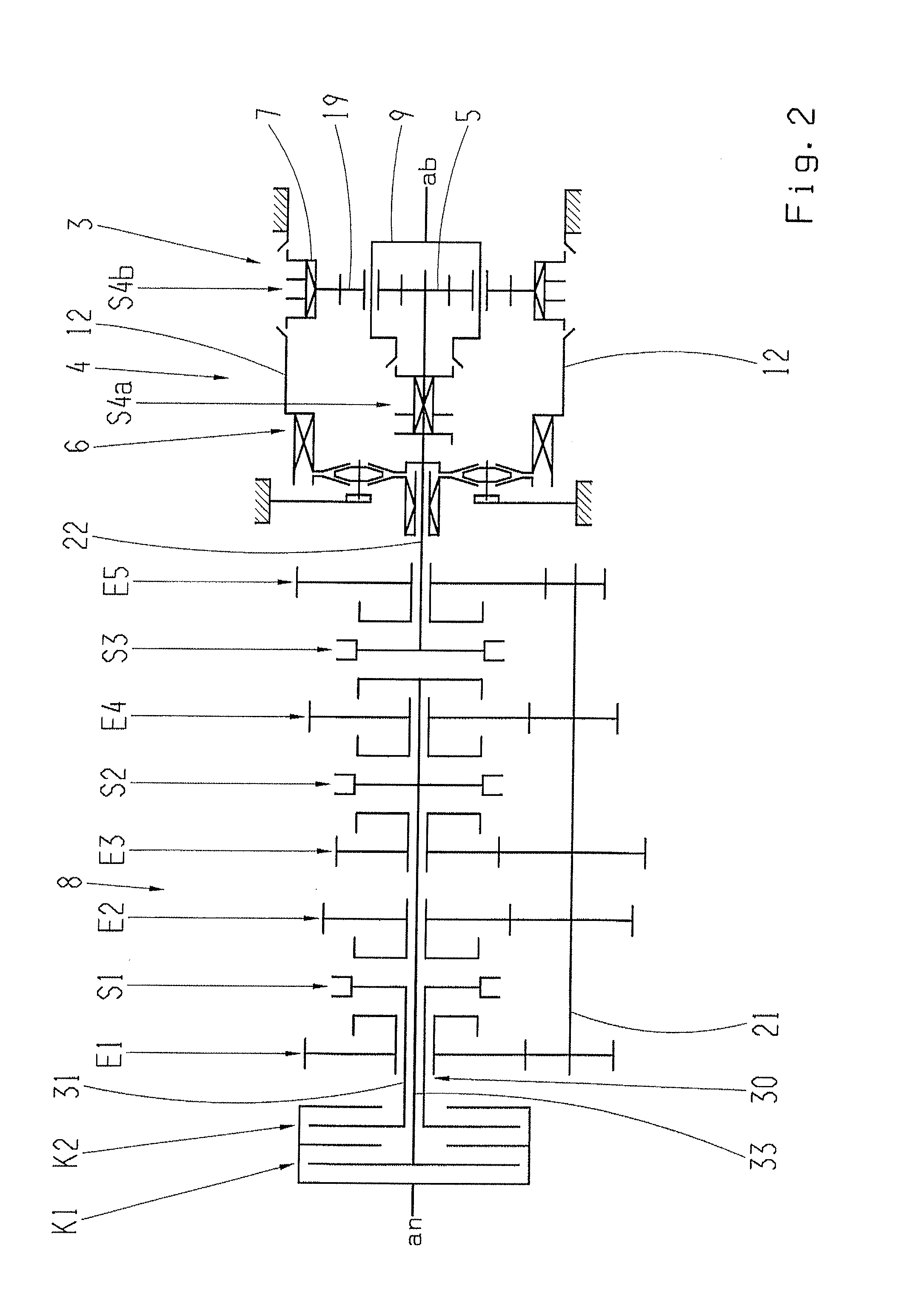 Transmission with disengageable variator