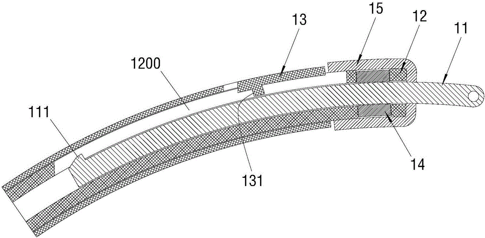 Earphone connection structure and headphone