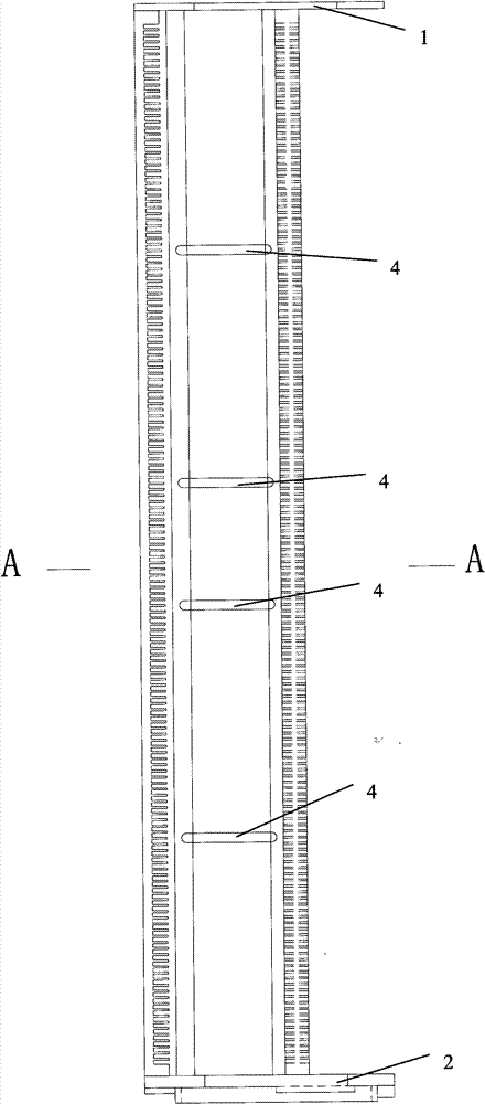 Three-rod quartz boat for vertical oxidation furnace tube