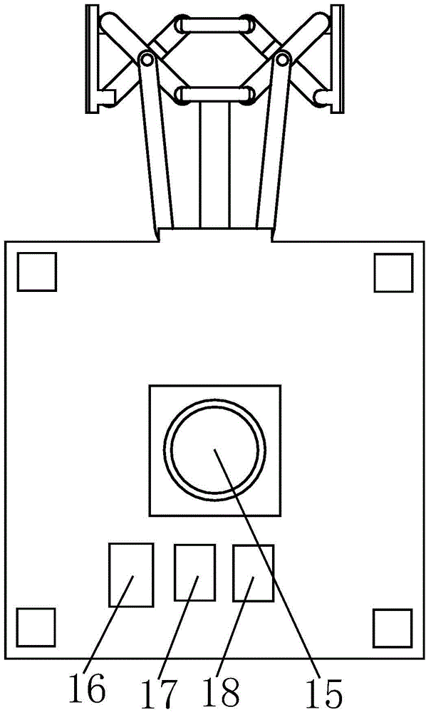 Connecting fixing frame for intelligent auxiliary positioning indicating vehicle for assembling