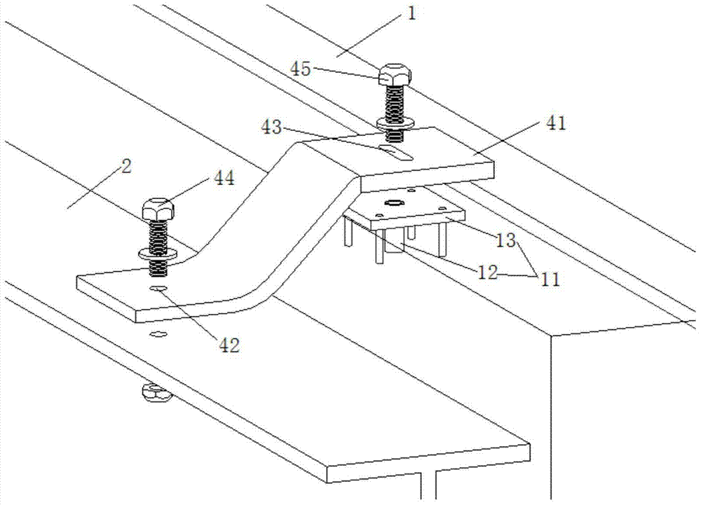 Steel frame building wall with shock-absorbing joints and its construction method