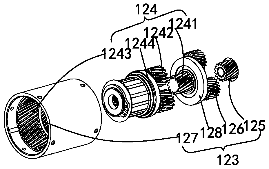 Transmission equipment and automobile rear door opening-closing device