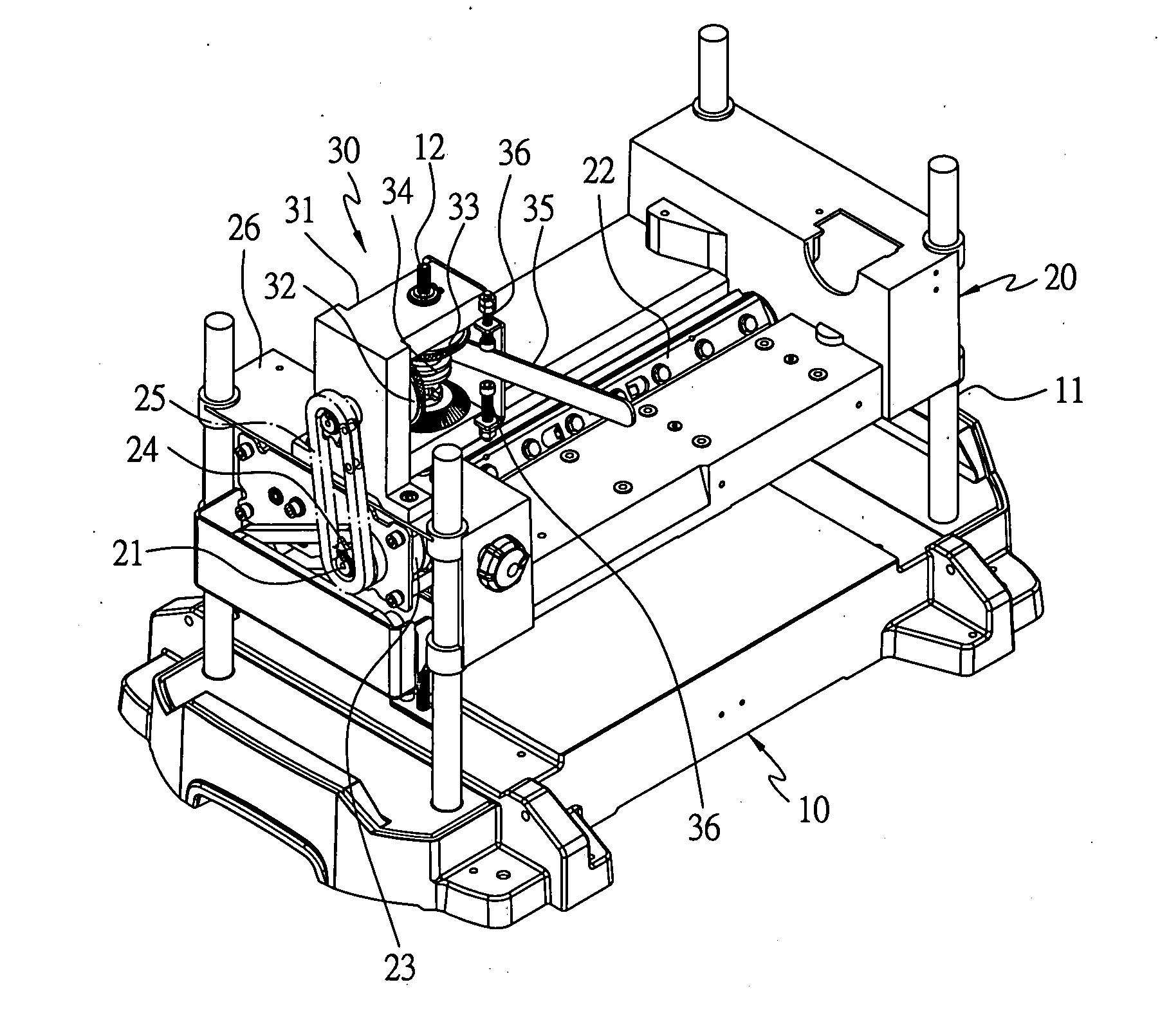 Worktable elevating device for a planer