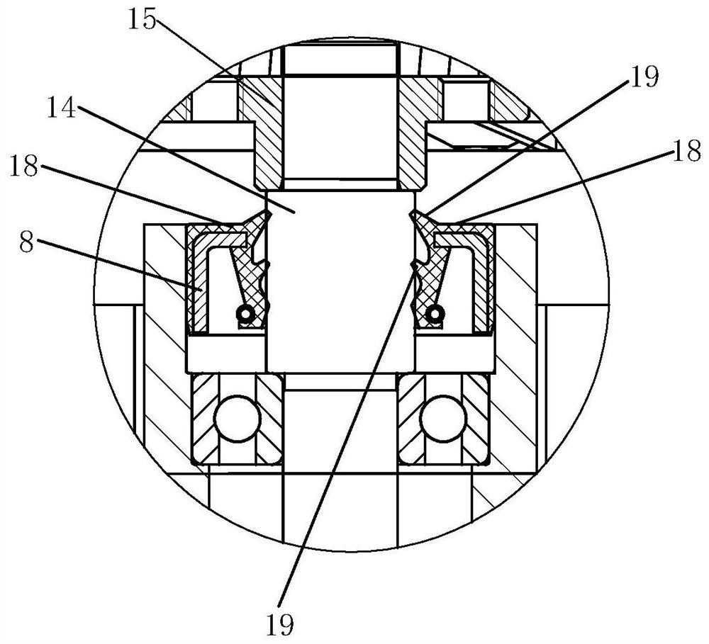 Washing machine feeding water from bottom of water containing barrel