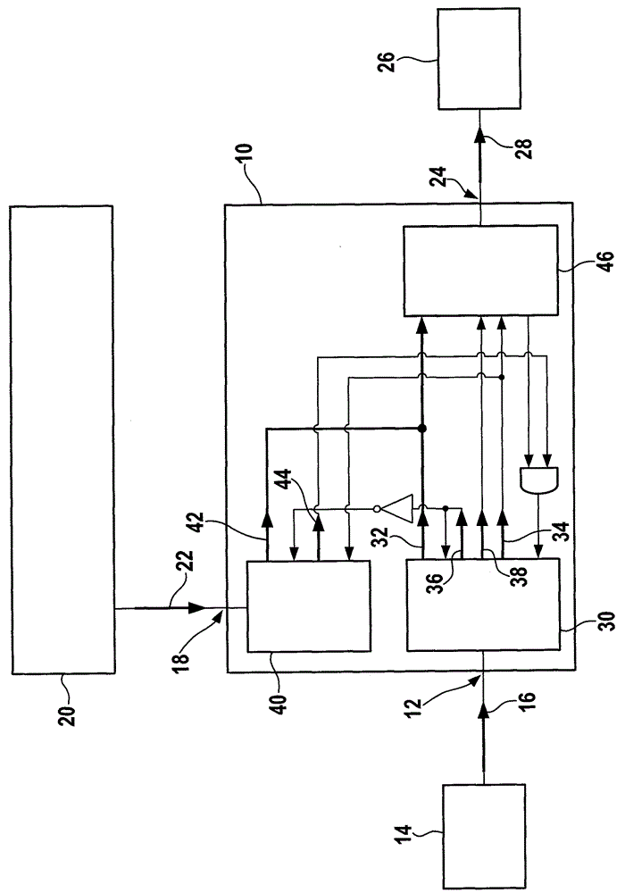 Switching device used to transfer signals of main device and slave device to output device