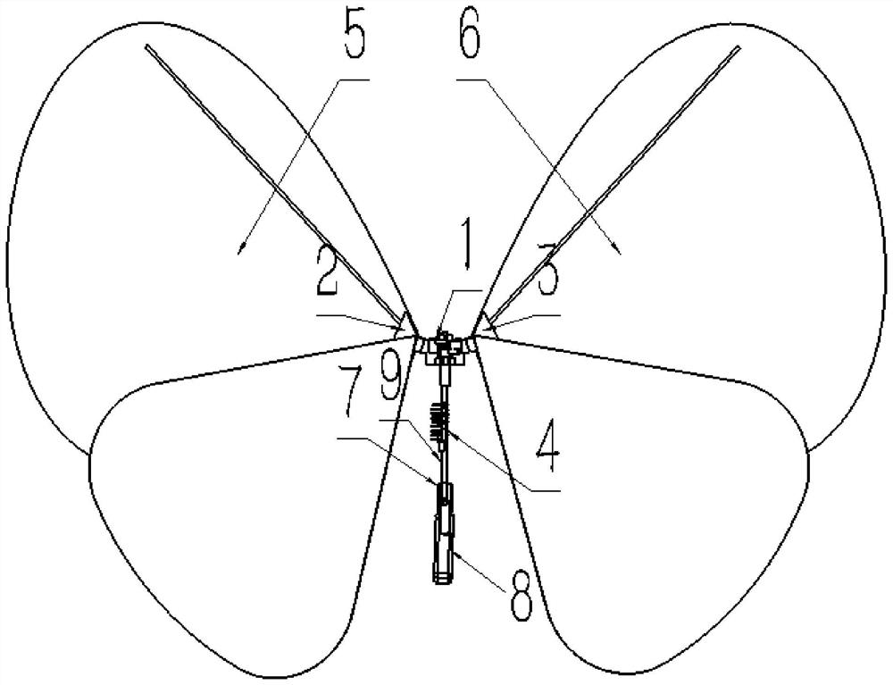 A new type of butterfly-like flapping wing aircraft