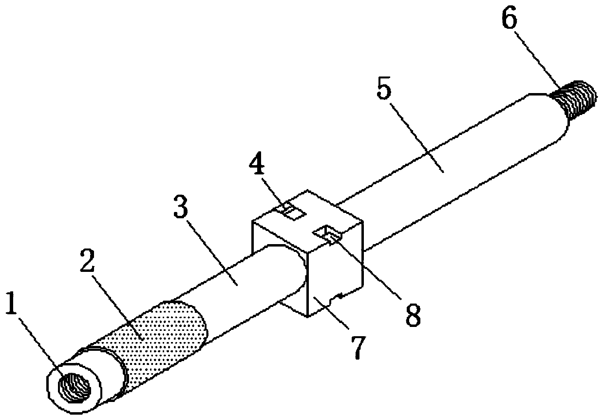 Handle assembly of underground pipeline detection clamp