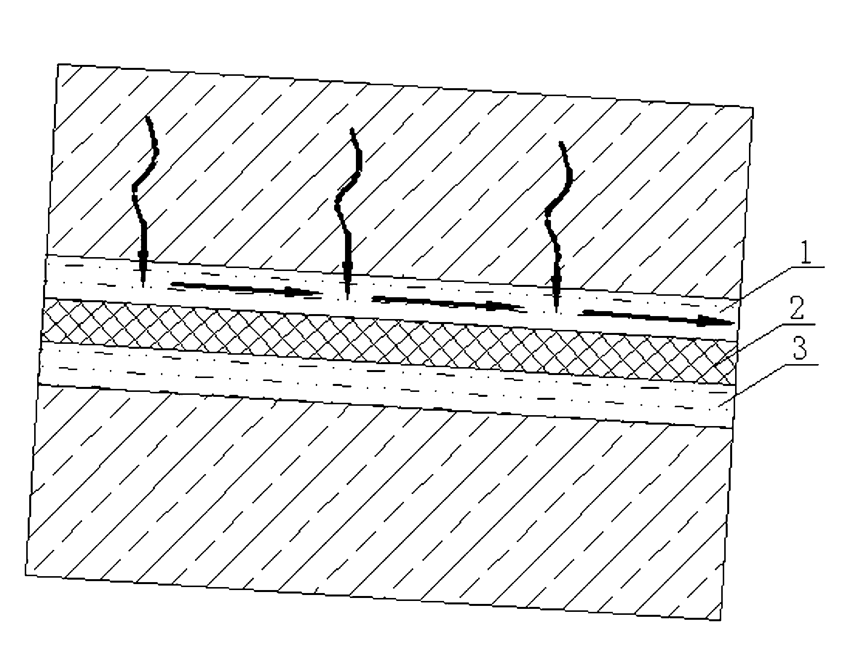 Composite geotextile material capillary barrier draining structure and unsaturated loess embankment structure