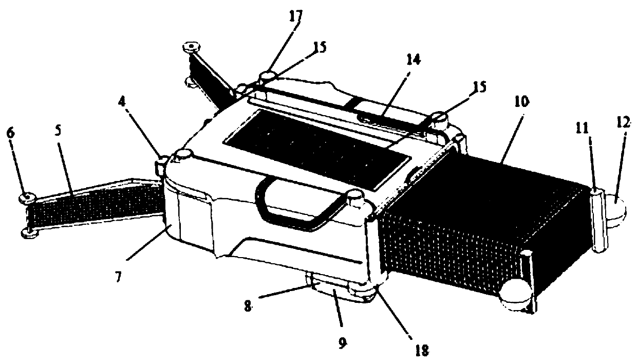 Water surface garbage cleaning device capable of ascending and descending