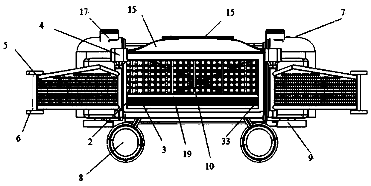 Water surface garbage cleaning device capable of ascending and descending