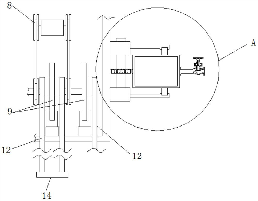 Planetary gear-based mobile fire extinguishing device