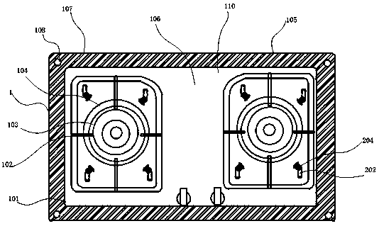 Gas stove with fire extinguishing apparatus