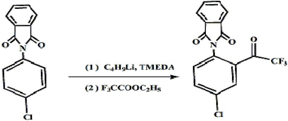 Method for preparing 4-chlorine-2-(trifluoroacetyl) aniline hydrochloride hydrate