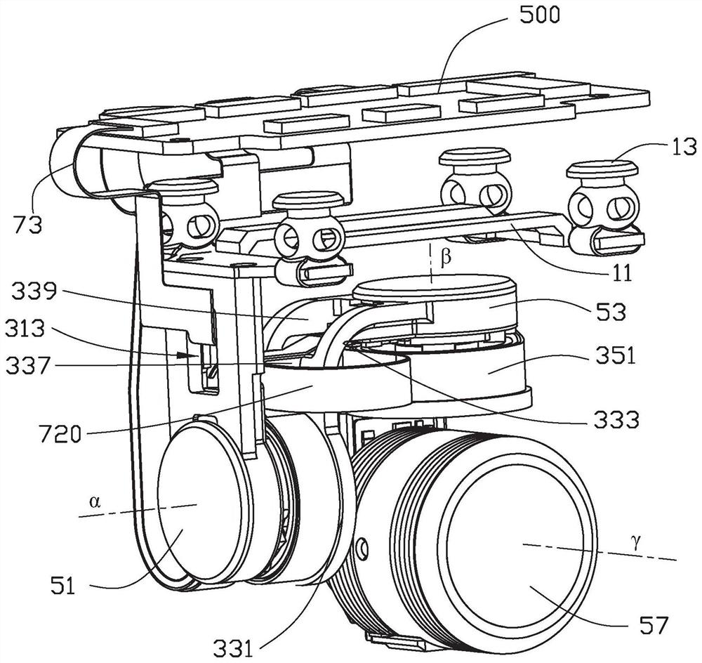 The gimbal and the unmanned aerial vehicle with the gimbal