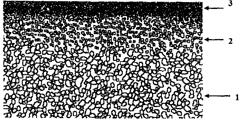 Metallic filtering film with antisymmetric structure and method of preparing the same