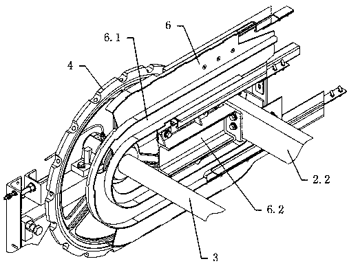 Stair chain tensioning frame for escalator