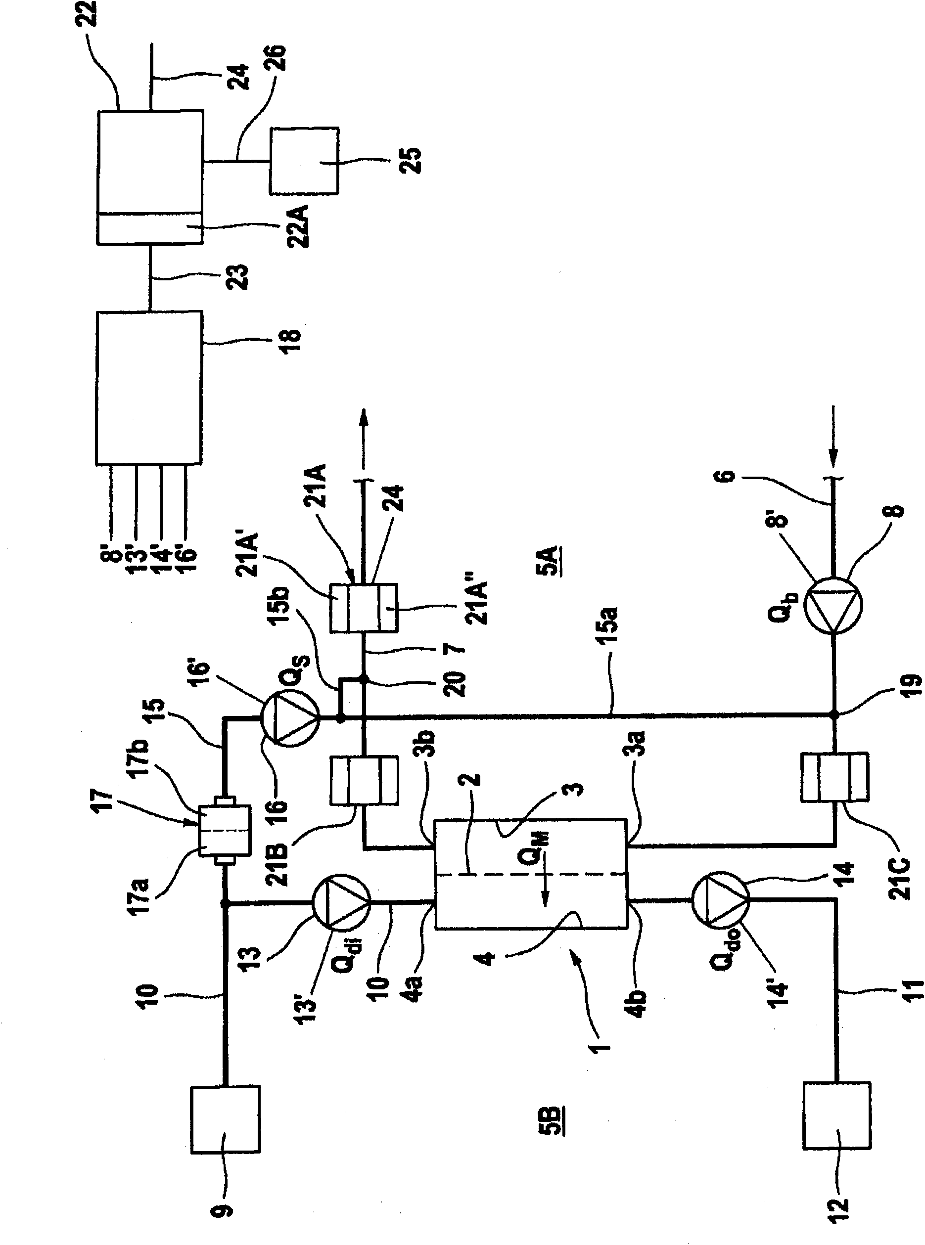 Method and apparatus for monitoring the supply of replacement fluid during an extracorporeal treatment of blood