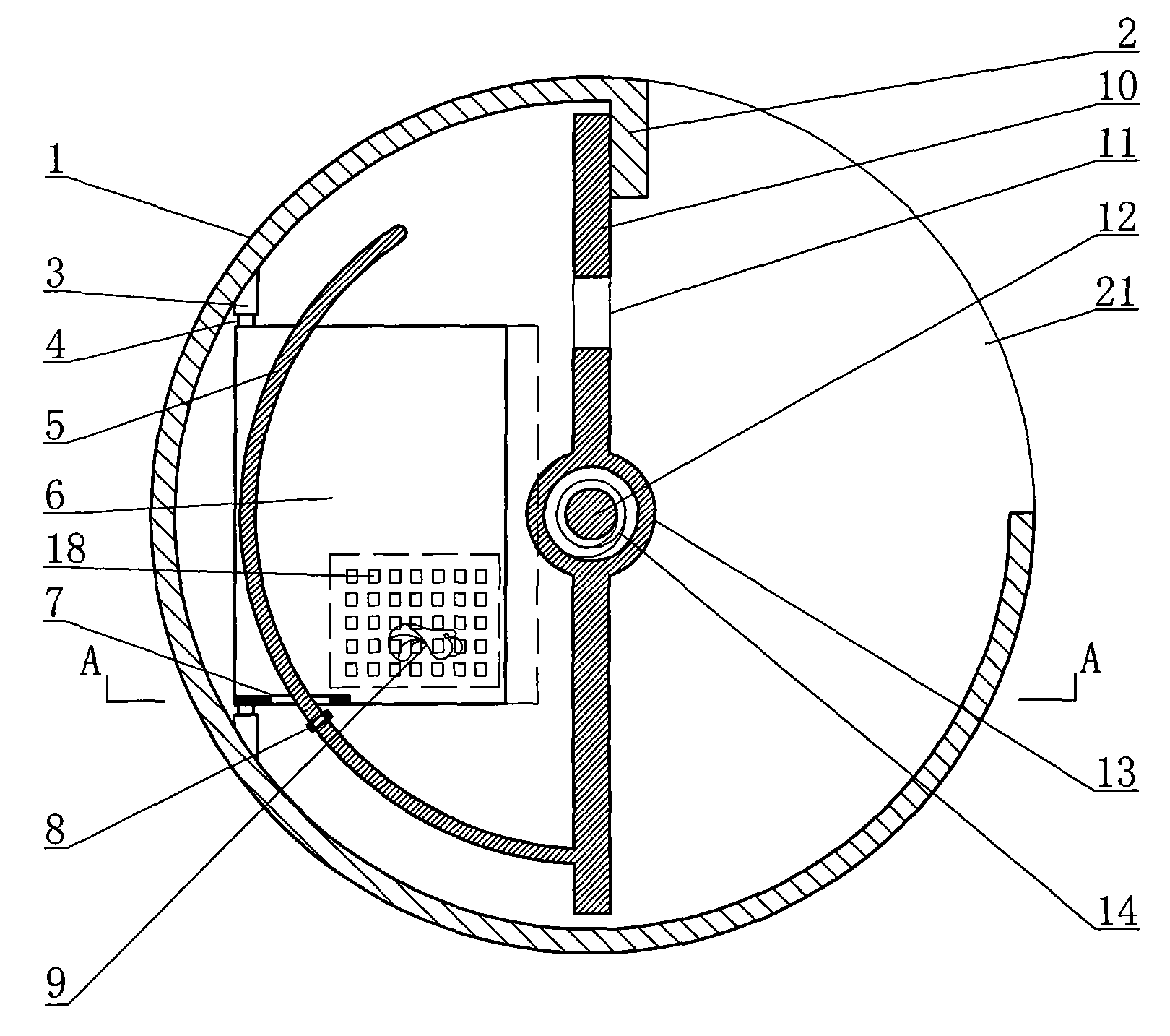 One-way twist lock type continuous mouse catching cylinder