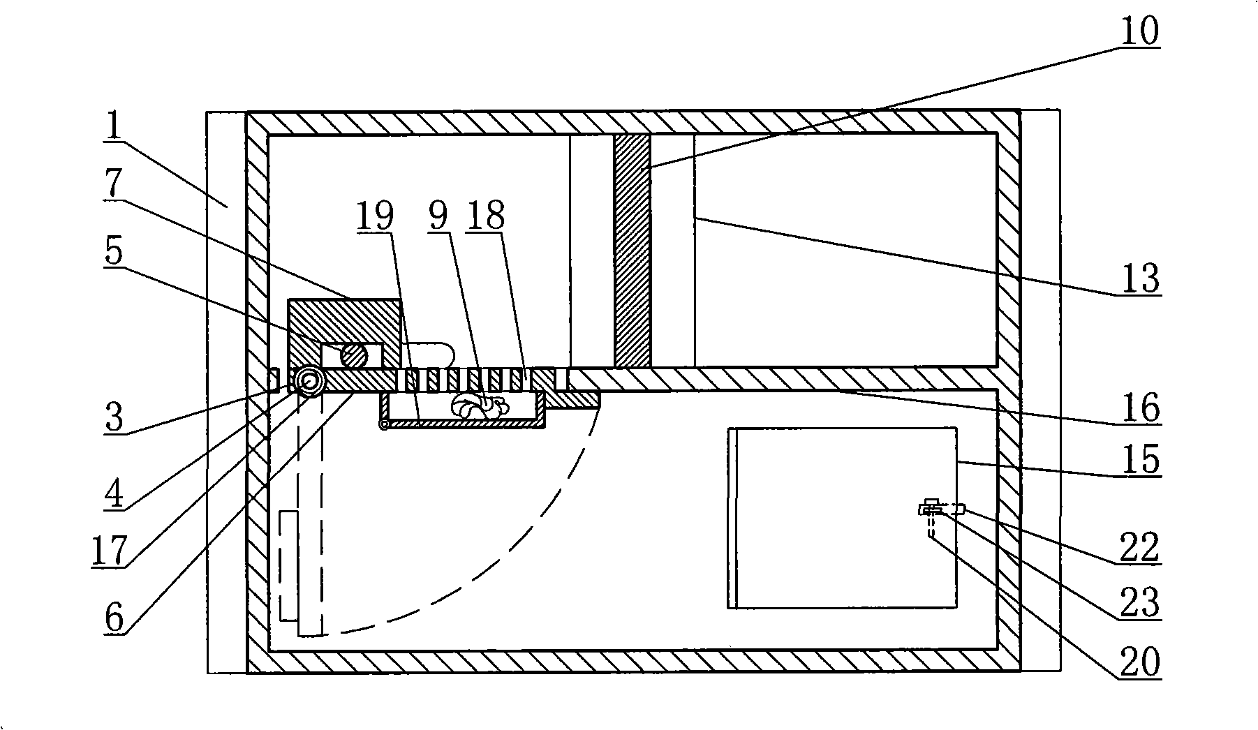 One-way twist lock type continuous mouse catching cylinder