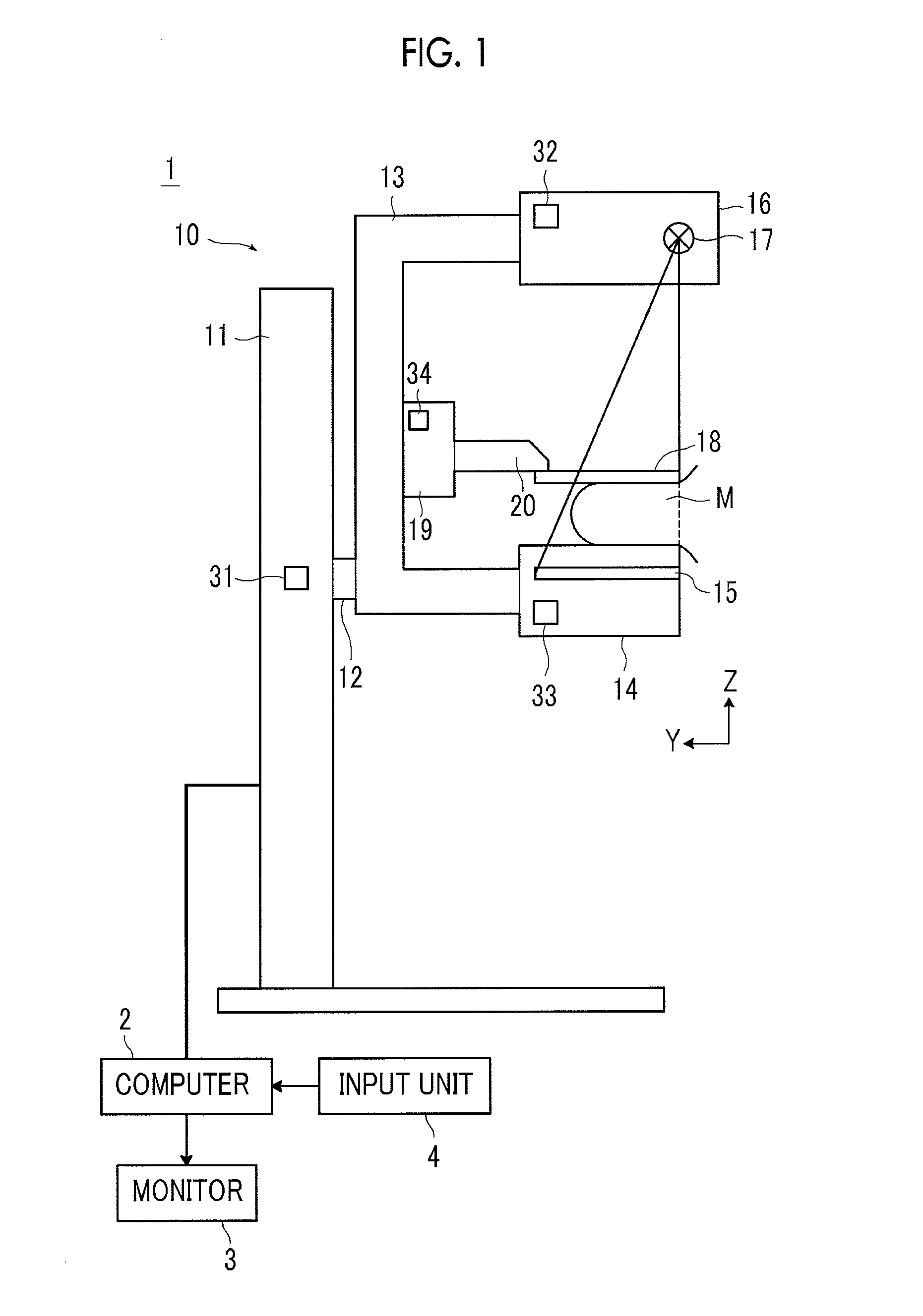 Radiological image capturing and displaying method and apparatus