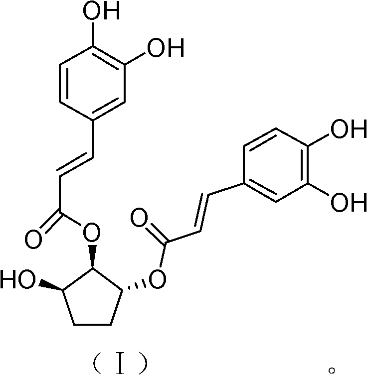 Caffeoyl derivative and use of coffeeoyl derivative in preparing drugs against respiratory syncytial viruses