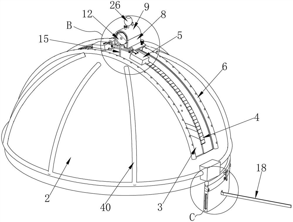 Neurosurgery ventricular drainage tube clamping device