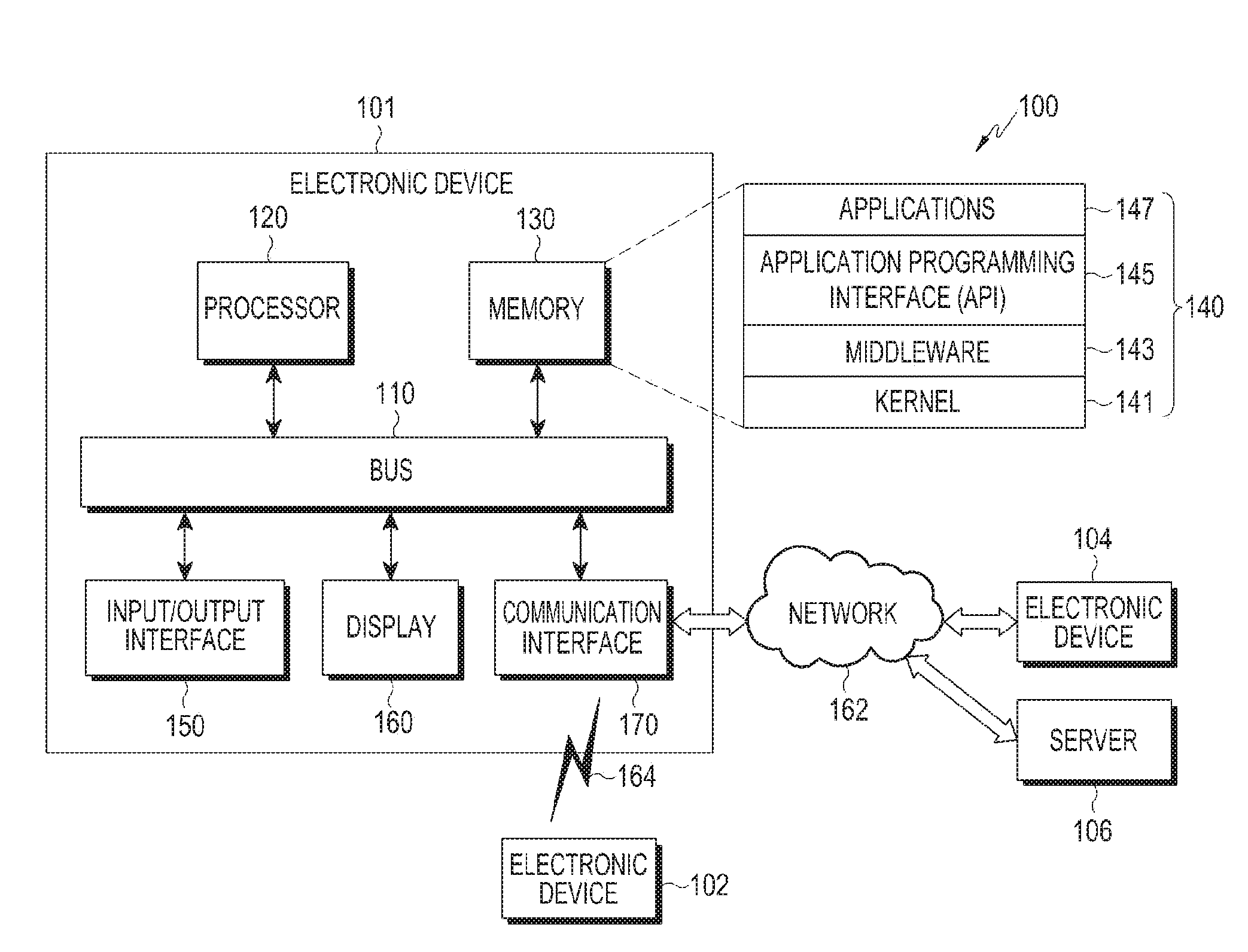 Electronic device for installing application and method of controlling same