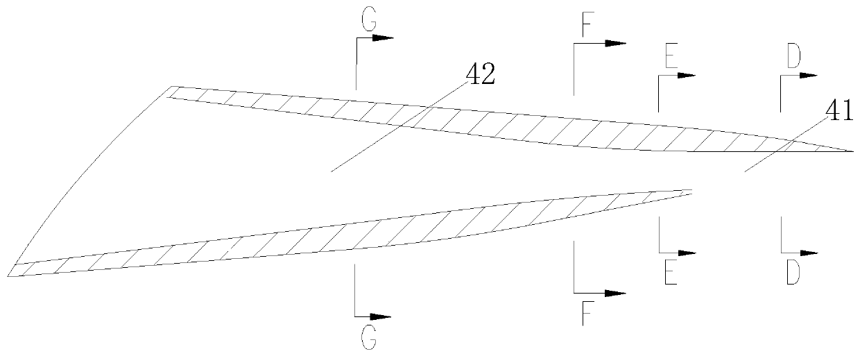 Forming cathode for forming and processing radial diffuser blade interflow channel
