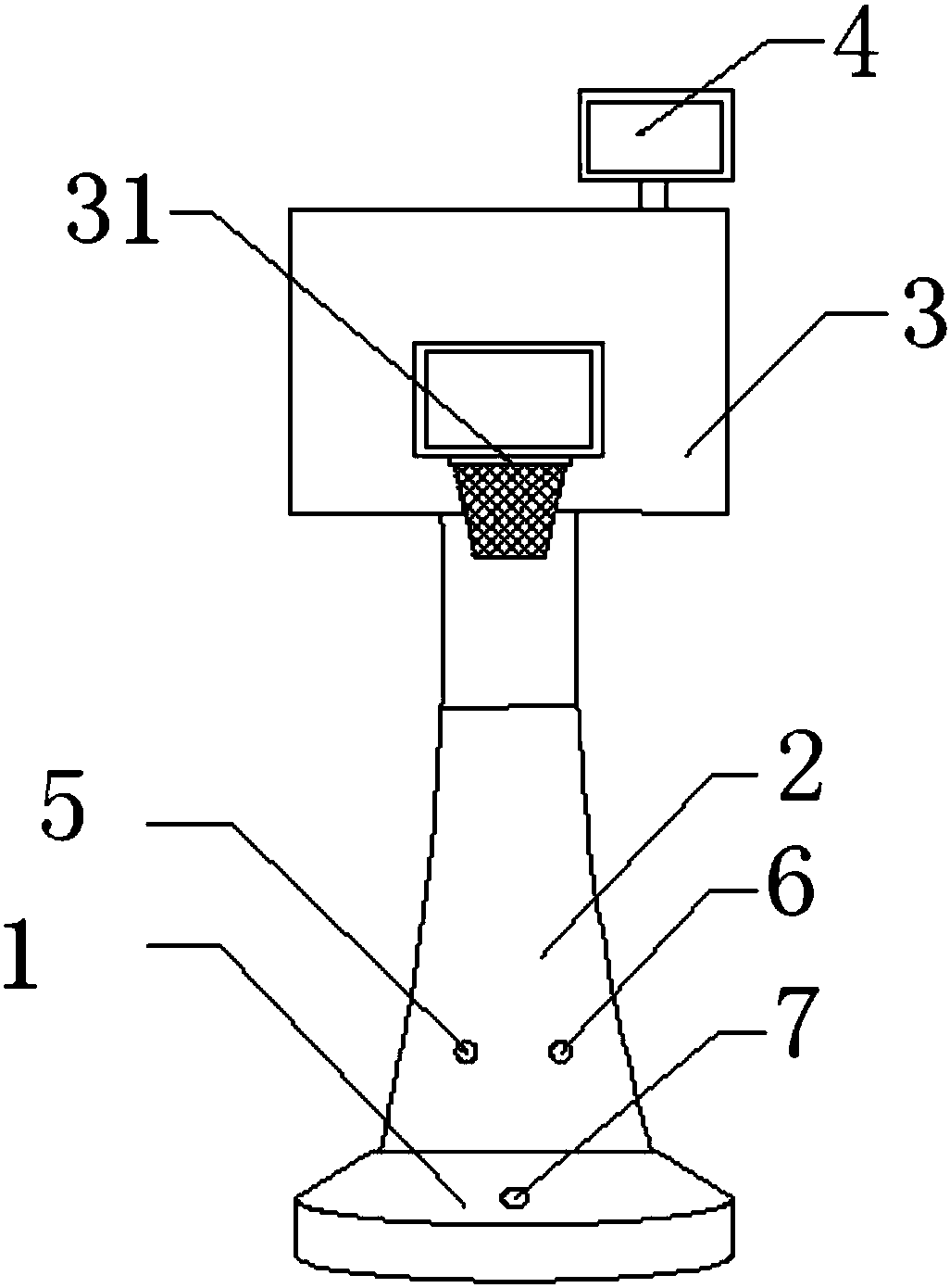 Basketball stand having telescopic function