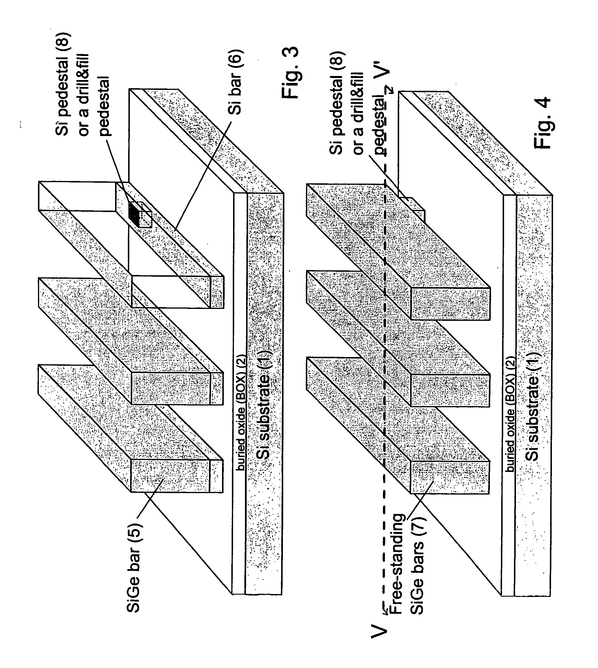 Strained-channel Fin field effect transistor (FET) with a uniform channel thickness and separate gates
