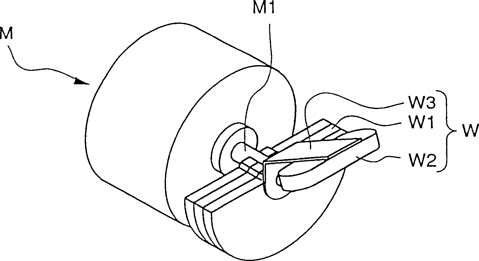 Vibration generating device and input unit for video gamke machnie using said device