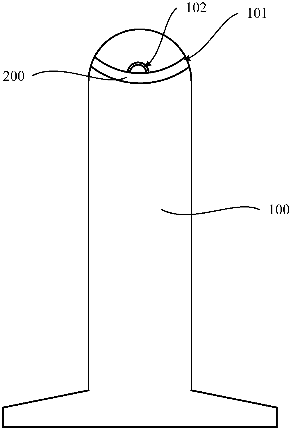 LED system of charging pile