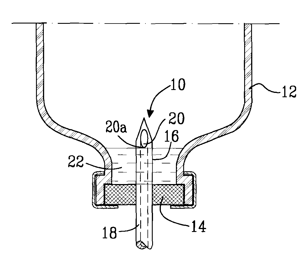 Device, Sealing Member and Fluid Container