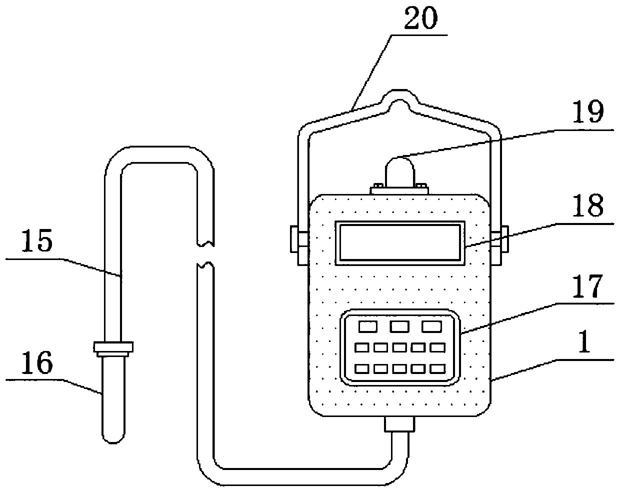 Intelligent detection device for water levels of rivers and lakes