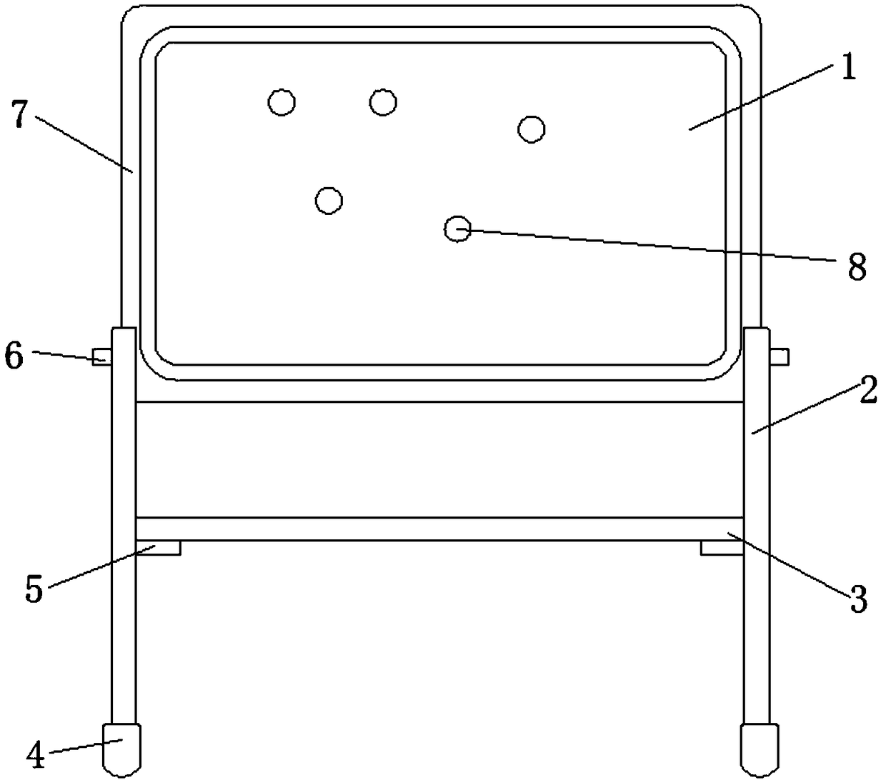 Foldable white board