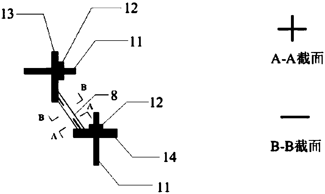 Highway and railway dual-purpose double-layer bridge bent frame pier earthquake damage control system