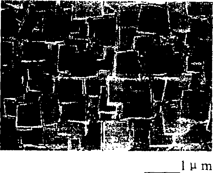 Method of preparing (001) high orientation diamond film using H cation etching diamond nuclear