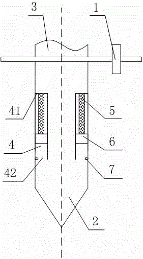 Dairy product filling and discharging structure capable of preventing fluid from dripping