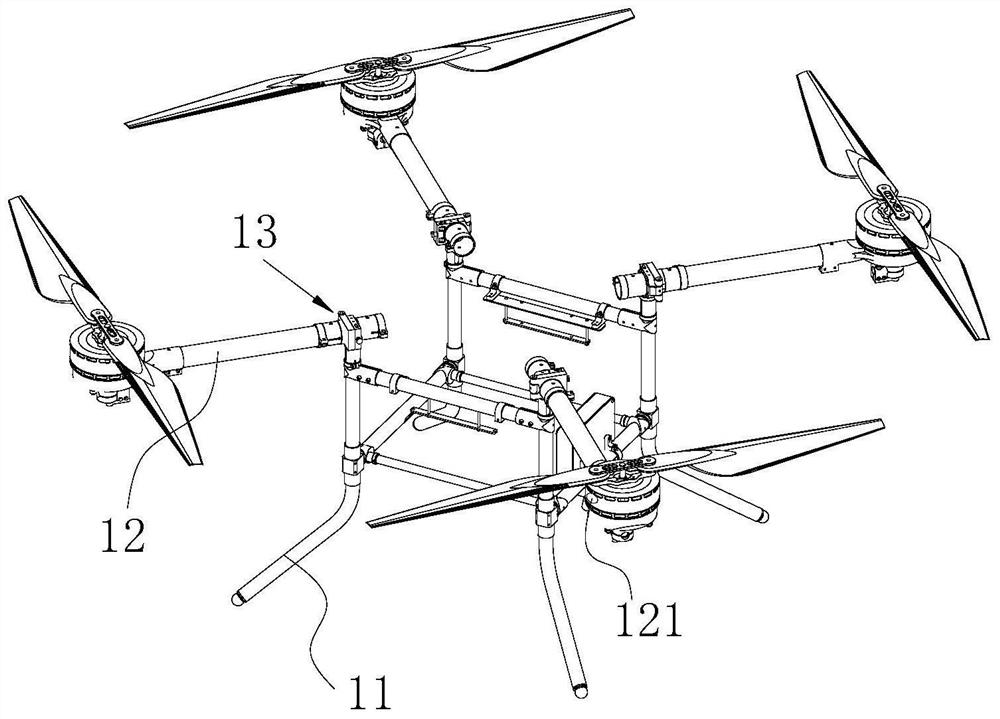 A kind of unmanned aerial vehicle rotor folding structure and unmanned aerial vehicle