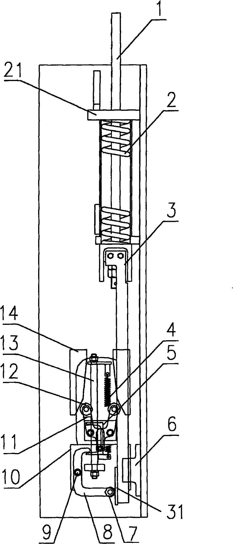 Anti-falling device for three-dimensional garage and three-dimensional garage adopting same
