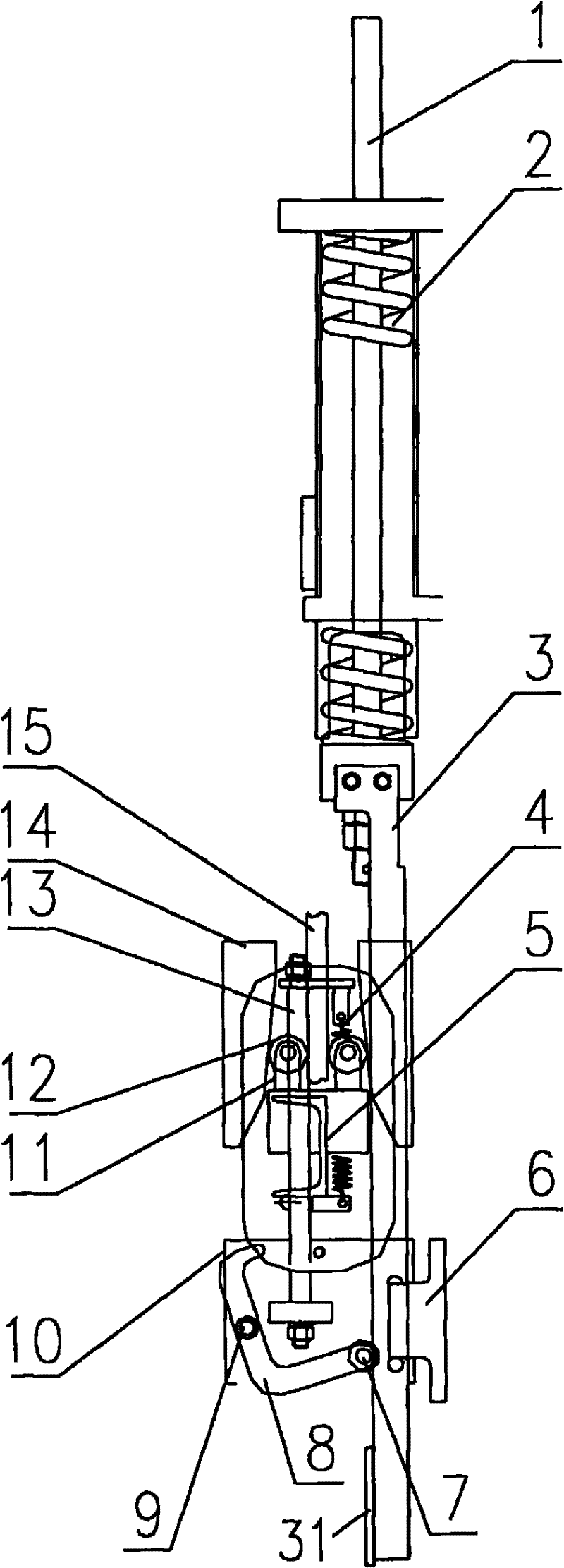 Anti-falling device for three-dimensional garage and three-dimensional garage adopting same
