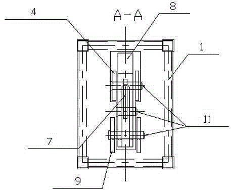 Anti-falling device for coated workshop gate