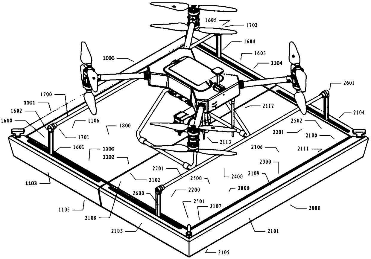 Parking apron mechanism for unmanned aerial vehicle