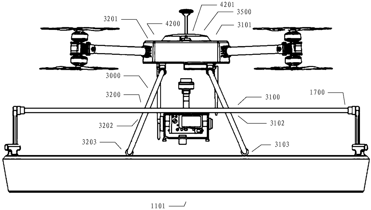 Parking apron mechanism for unmanned aerial vehicle