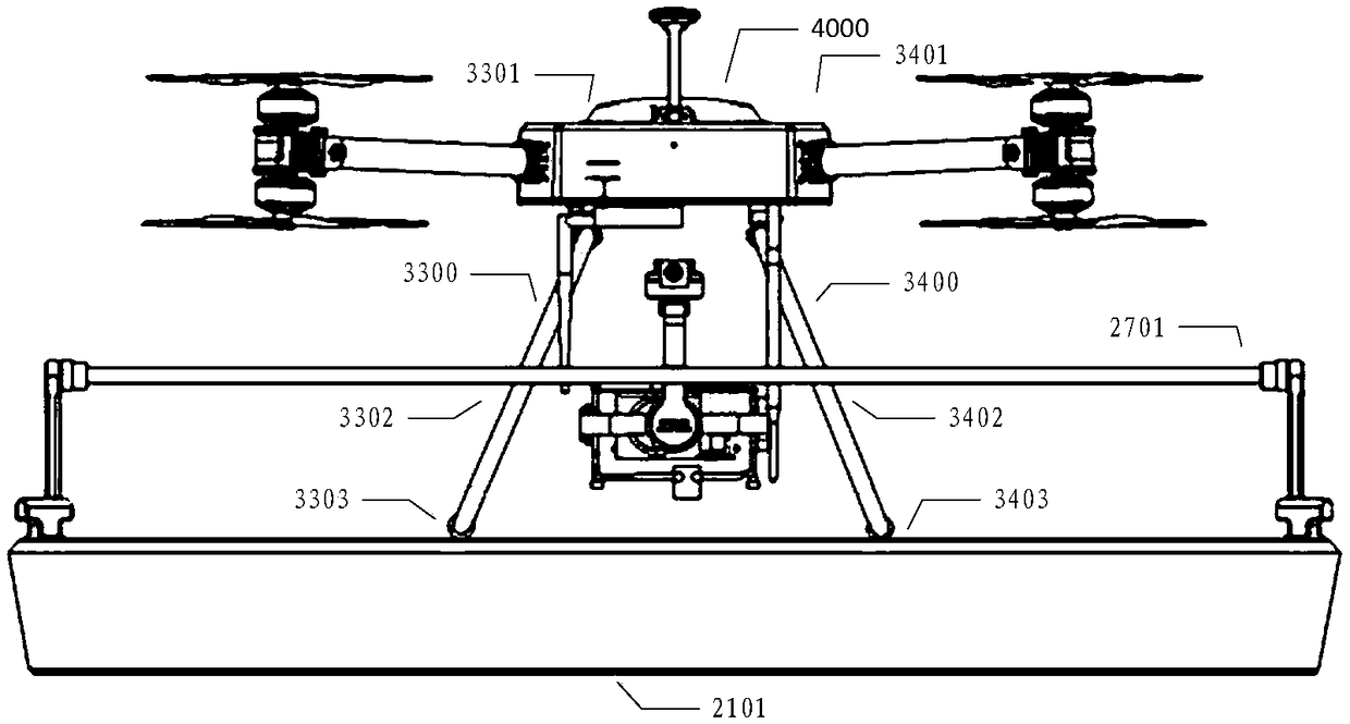 Parking apron mechanism for unmanned aerial vehicle