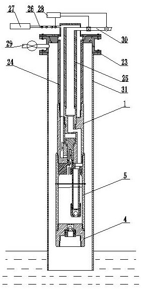 Underground gas-driven drainage pump and gas-driven drainage method