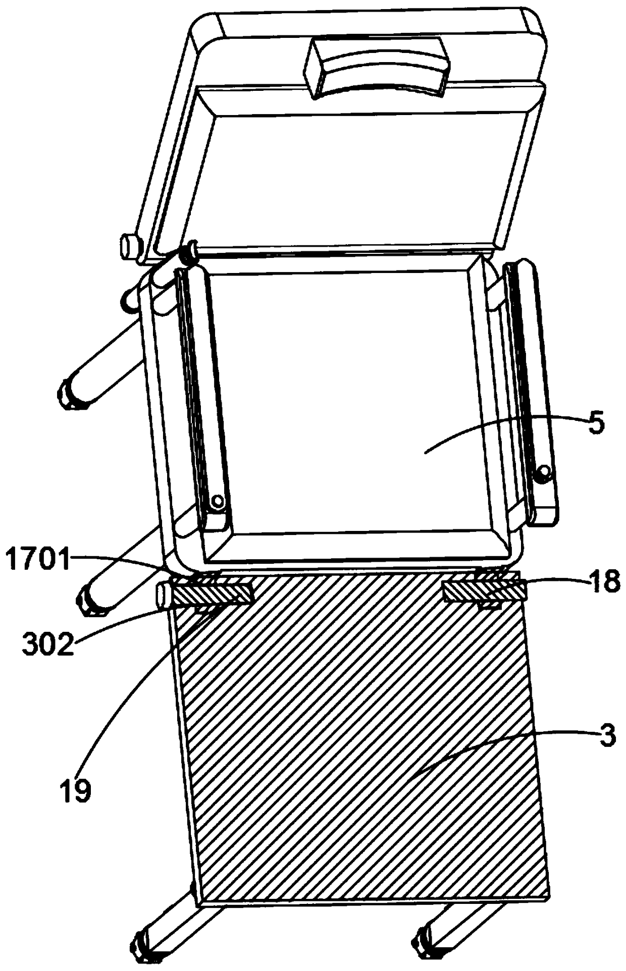 Obstetric midwifery deck chair