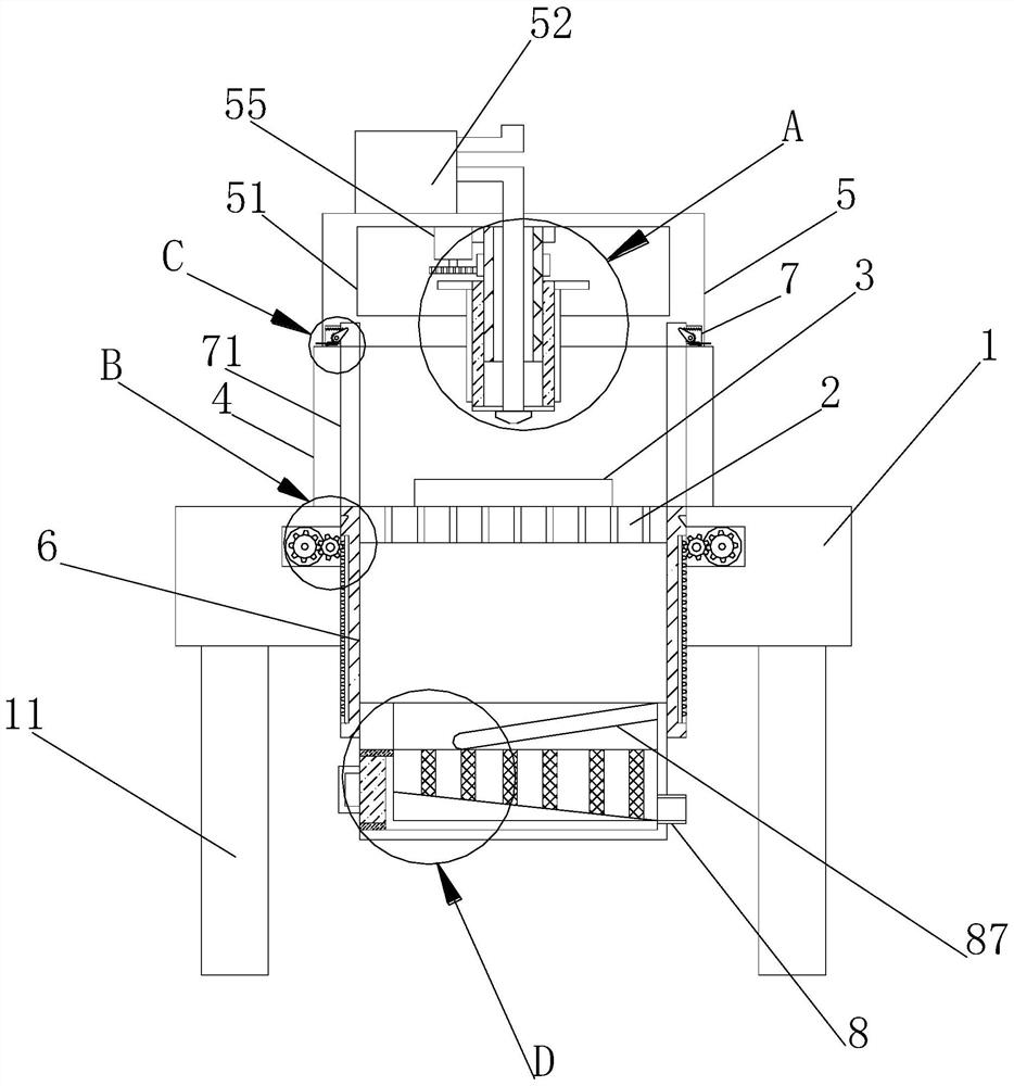Sheet metal flanging protection device with splash-proof mechanism