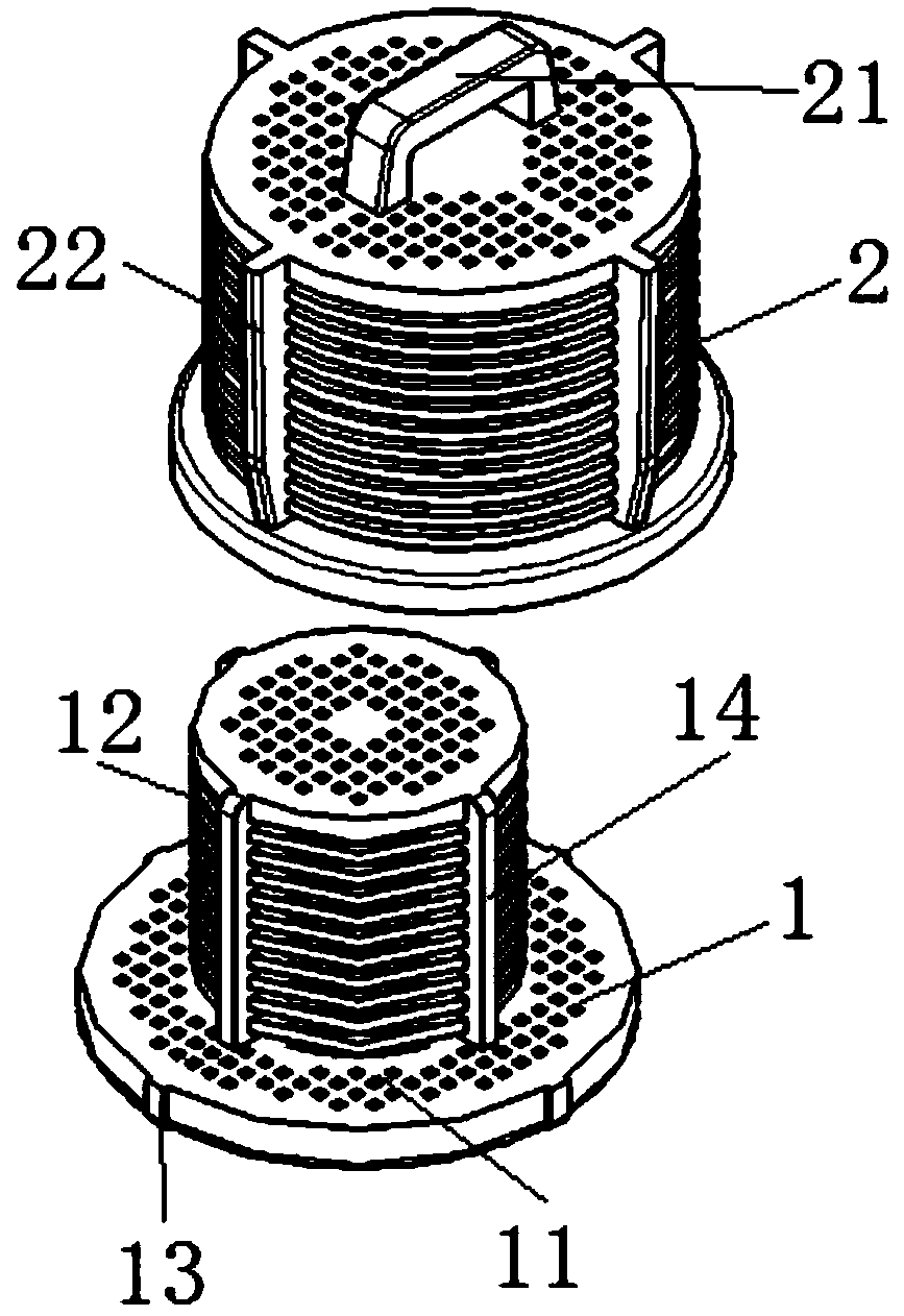 Separable filter screen of water inlet valve