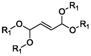 Method for preparing 1, 8-dialkoxy-1, 3, 6, 8-tetraalkoxy-2, 7-dimethyl-4-octylene